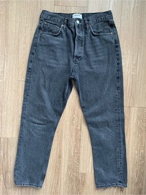 Agolde faded black Riley Crop size 28